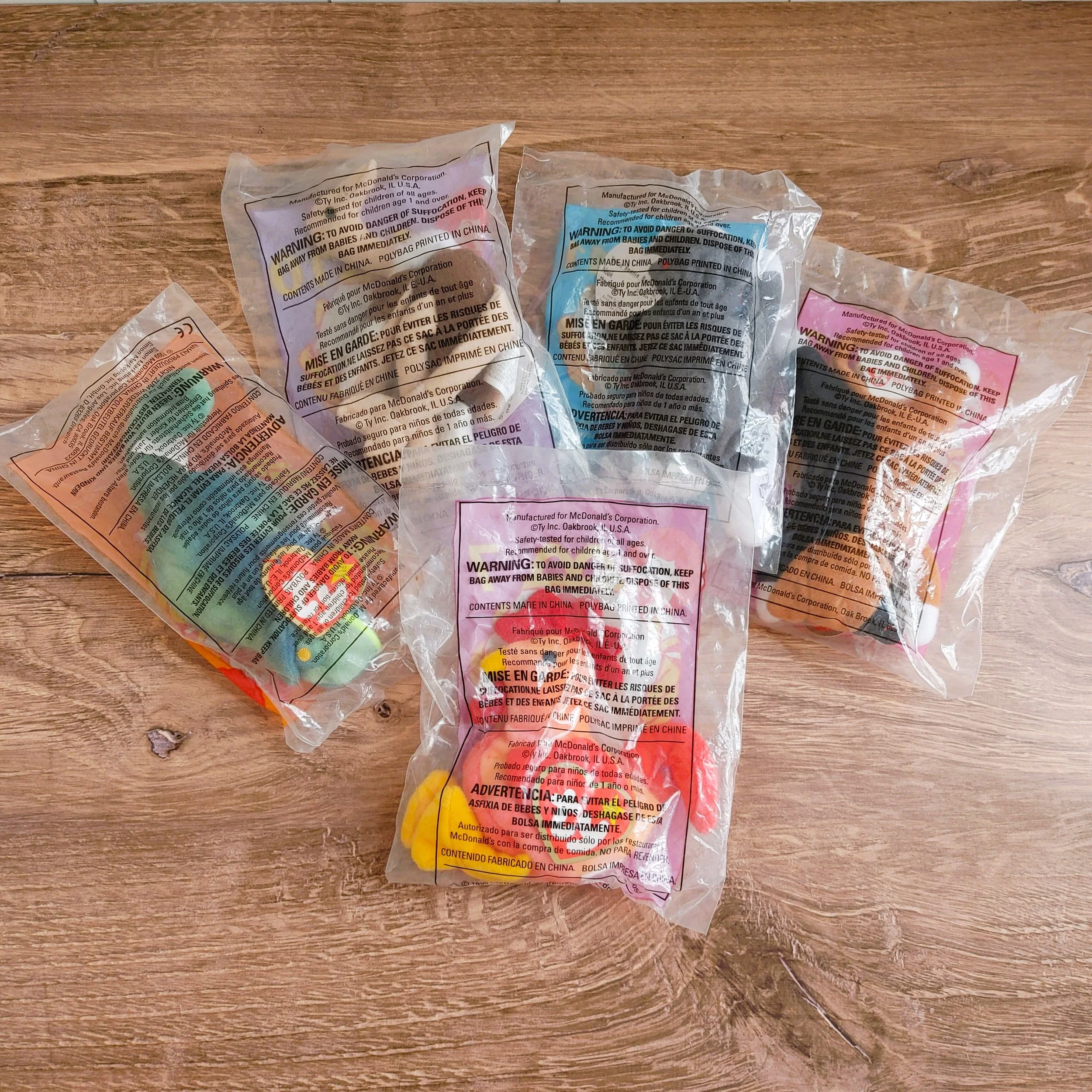 1999 mcdonalds beanie babies top set